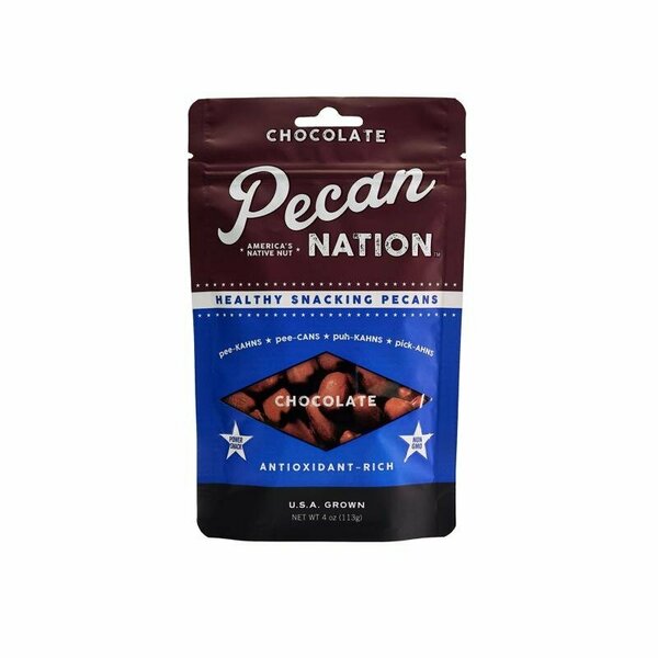 Pecan Nation Chocolate Pecans 4 oz Pouch PNCH4.8